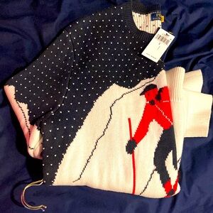 Polo Ski graphic sweater new with tags size L
